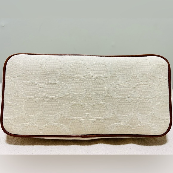 COACH Y2K Signature C Jacquard w/Leather Trim Demi Shoulder Bag - Picture 9 of 12